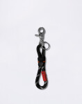 Topologie 8mm Loop Key Holder Black Reflective Lattice