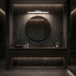 Koupelnové nástěnné LED svítidlo SWE001-1W 43cm CHROME OSW-20100