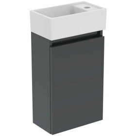IDEAL STANDARD - Eurovit+ Skříňka s umývátkem, 55x35x20 cm, 1 dvířka, tmavě šedá R0569TI