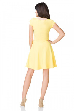 Denní dámské šaty T184/4 žluté Tessita L-40