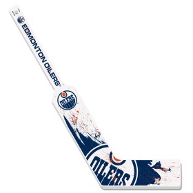 Mustang Brankářská minihokejka Edmonton Oilers NHL Splatter