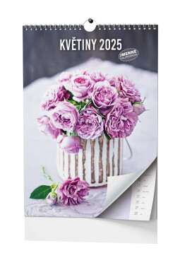 Nástěnný kalendář 2025 Květiny
