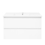 Koupelnová skříňka s umyvadlem SAT B-Way 79x50x45 cm bílá lesk BWAY280WU4BI BWAY280WU4BI