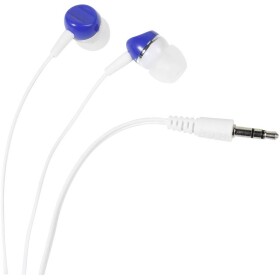 Vivanco SR 3 BLUE špuntová sluchátka kabelová bílá, modrá