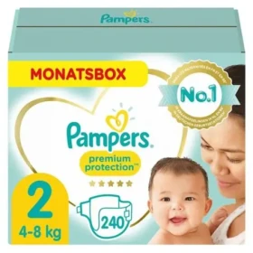 Pampers Premium Protection Mini 4-8kg (240 ks) / plenkové kalhotky / velikost 2 (4-8kg ) (8006540705544)