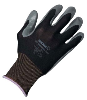 Pracovní rukavice Showa Nitril Fit 370 - rukavice s elastickým základem z nekonečného vlákna nylonu Velikost rukavic: 7/M C39626
