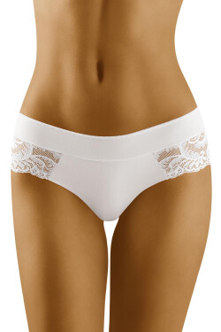 Dámské kalhotky s krajkou model 15557618 bílé - Wolbar Barva: bílá, Velikost: XL