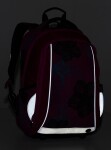 Bagmaster MARK 20 A školní dvoukomorový batoh - květiny