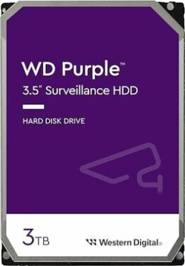 WD Purple WD33PURZ 3TB / HDD / 3.5" SATA III / 5 400 rpm / 256MB cache / 3y / pro dohledová centra (WD33PURZ)