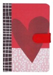 Wiky, W019706, zápisník na magnet, 13 19 cm, 128 stran, linkovaný, mix motivů srdce, ks Motiv: Číslo