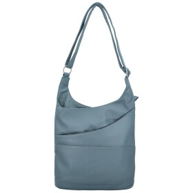 Moderní dámská koženková crossbody kabelka Sylvie, džínově modrá