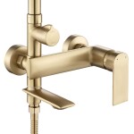 REA - Sprchový set Veneta Brush Gold REA-P3003