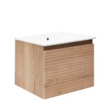 Koupelnová skříňka s umyvadlem Naturel Savona 58x43x44,8 cm dub halifax mat SAVONA60DH SAVONA60DH