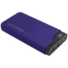 RealPower PB-15000C / Powerbanka 15000 mAh / 2x USB 1x USB-C / 5V / 3.1A (4040895008213)