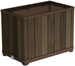 KETER Květináč DECO RECTANGLE TALL WALNUT