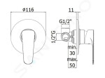 PAFFONI - Sly Sprchová baterie pod omítku s tělesem, chrom SY010CR
