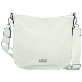 Trendy dámská koženková crossbody kabelka Candelis, bílá