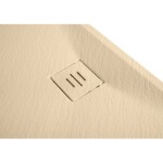 CERANO - Sprchová vanička obdélníková Pablo - SMC/minerální kompozit - strukturovaná ivory - 150x70x3 CER-481363