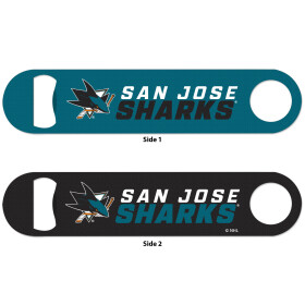 Wincraft Otvírák Speed San Jose Sharks NHL Metal Bottle Opener 2 Sided