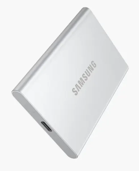 Samsung T7 Resurrected 4TB stříbrná / Externí SSD / R: 1050 MB/s W: 1000 MB/s / USB-C / AES 256-bit / 3y (MU-PD4T0G/WW)
