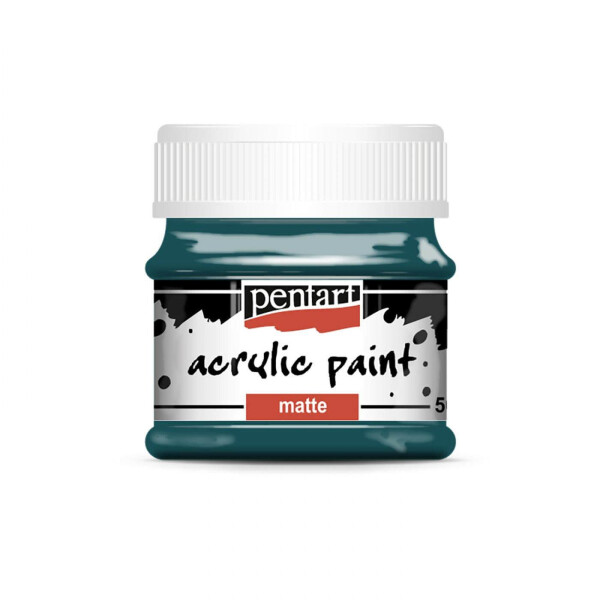 Pentart Matte akrylová barva 50 ml modrá tyrkysová