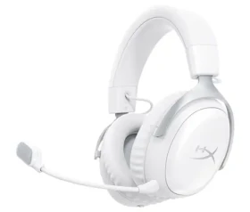 HyperX Cloud III S bílá / Herní sluchátka / mikrofon / Bluetooth 5.3 / 2,4 GHz / PC, PS5, PS4 (AX6G1AA)