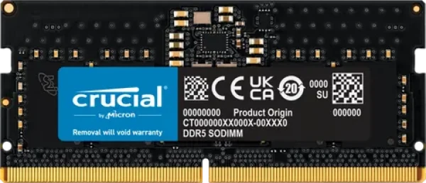 Crucial 8GB (1x8GB) 4800MHz / DDR5 / SO-DIMM / CL40 / 1.1V (CT8G48C40S5)
