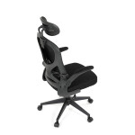 Kancelářská židle, houpací mechanismus, černá, KA-K2021 BK