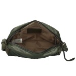 Trendy dámská koženková crossbody kabelka Coveri Darcy, tmavě zelená