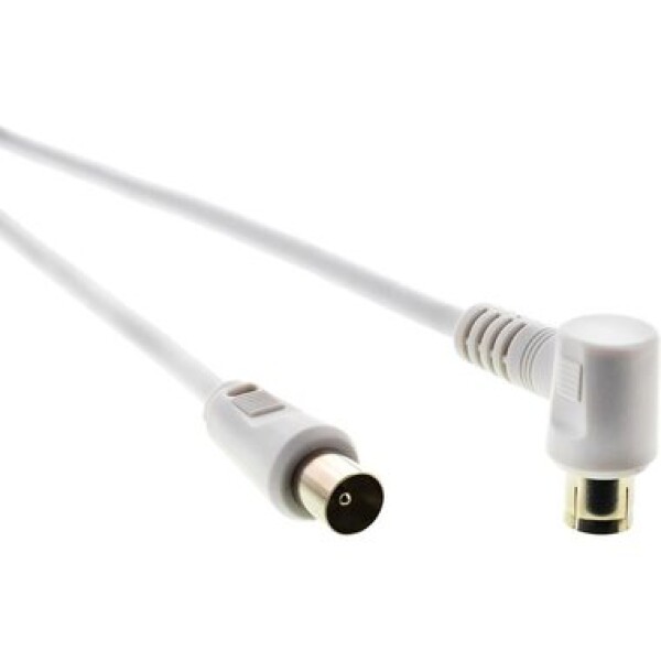 SENCOR SAV 169-100W anténní koaxiální kabel M-F 90° 10m (8590669115747)