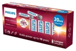 Philips LR03P20BX/10 / Baterie / AAA (LR03) / Power Alkaline / 20 ks (4895229116245)