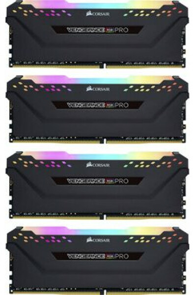 Corsair Vengeance RGB PRO 32GB (4x8GB) 3600MHz černá / DDR4 / PC4-28800 / CL16-19-19-36 / 1.35V / XMP2.0 (CMW32GX4M4D3600C16)