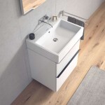 DURAVIT - Vero Air Umyvadlo 60x47 cm, s přepadem, bez otvoru pro baterii, bílá 2350600060