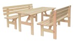 Rojaplast VIKING zahradní stůl dřevěný PŘÍRODNÍ - 200 cm