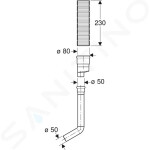 GEBERIT - Příslušenství Sada pro odsávání zápachu, pro splachovací nádržku pod omítku Sigma, s odvodem vzduchu 349.352.00.1