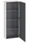 DURAVIT - L-Cube Skříňka vysoká 132x50x24 cm, pravá, lesklá bílá LC1169R2222