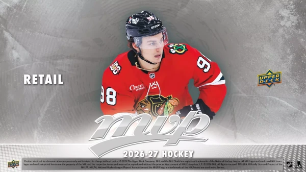 Hokejové karty NHL 2026-27 Upper Deck MVP Hockey Retail Balíček