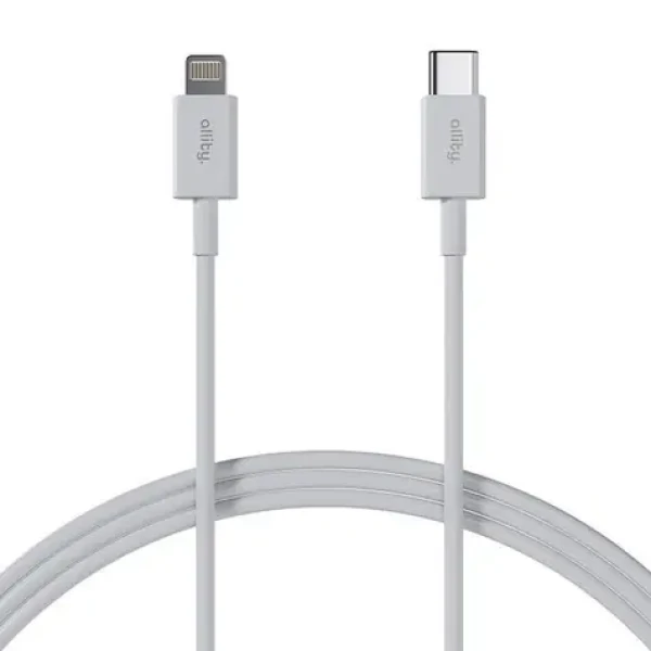 Allity AUC-03 Datový kabel USB-C/Lightning 2m 27W bílá (DATUSBC27WALL02WH)