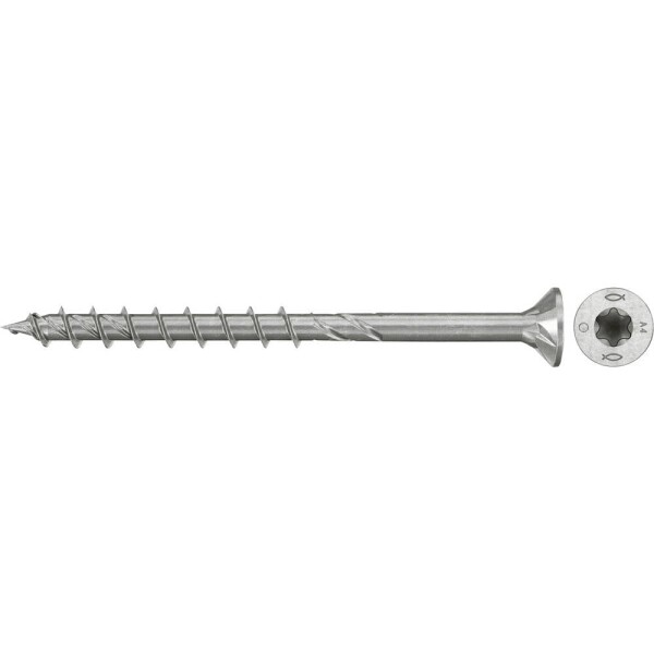 Fischer 574136 šrouby do dřevotřísky 6 mm 60 mm TX Nerezová ocel 100 ks