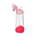 B.box Láhev na pití s brčkem 600 ml - flamingo fizz