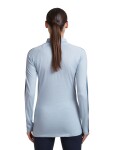 ICEBREAKER Wmns Merino 200 Oasis+ LS High Neck, Zincblu/Ecru Heather/Dawn/Cb (vzorek) velikost: S