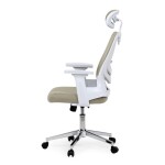 Kancelářská židle, houpací mechanismus, béžová síťovina, KA-K2031 BGE