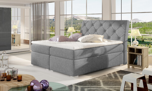 Boxspring Balvin Rozměr: 160 x 200 cm, látka: Sawana 21