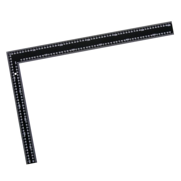 LEVIOR 14411 Úhelník černý, 600 x 400mm, ocel