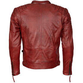 Pánská Kožená Bunda Allesio Red Brixton Červená Velikost: 6XL