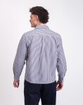 Service Works Poplin Stripe Waiter Shirt ROYAL S
