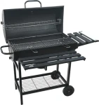 Cattara Gril BARREL MID na dřevěné uhlí / Rošt 70 x 35 cm / teploměr / nerezová ocel