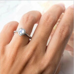 Emporial stříbrný prsten GU-DR12959R-SILVER-MOONSTONE-ZIRCON Velikost: 5 (EU: 49-50)