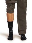Pánské městské merino ponožky ICEBREAKER Mens Lifestyle_Ultralight Crew Camp Ess, Black/Alloy velikost: 39-41,5 (S)