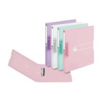 Pořadač PP Herlitz easy orga A4/4cm, dvoukroužkový - transparentní rose